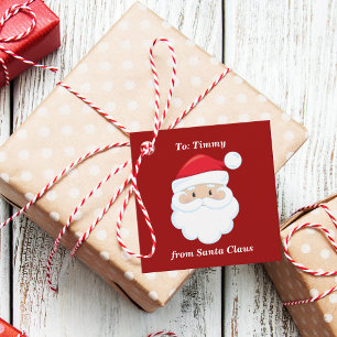 Vom Weihnachtsmann Niedliche rote Kinder Weihnacht Geschenkanhänger