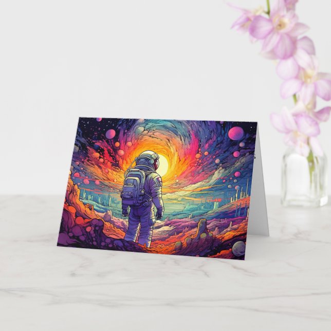 Vom Weltraum und über die Illustration hinaus Karte (Orchidee)