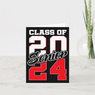 von 2024 Abschluss Gif, Senior 24 Shirt High Schoo Karte