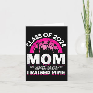 von 2024 Mama Abschluss Family Mama Graduate Women Karte