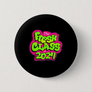 Von 2024 Senior Fresh 90s Retro TV Style Abschluss Button