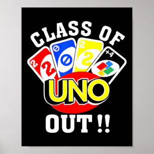 von 2024 Uno Out Senior 2024 Abschluss Lehrer Stu Poster