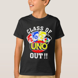 von 2024 Uno Out Senior 2024 Abschluss Lehrer Stu T-Shirt