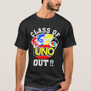 von 2024 Uno Out Senior 2024 Abschluss Lehrer Stu T-Shirt