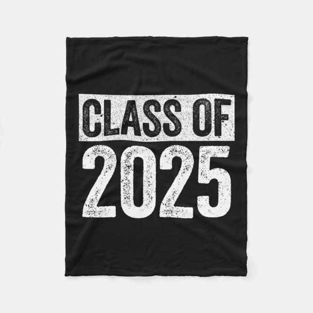 von 2025 Senior 2025 Abschluss Shirt Fleecedecke (Vorderseite)