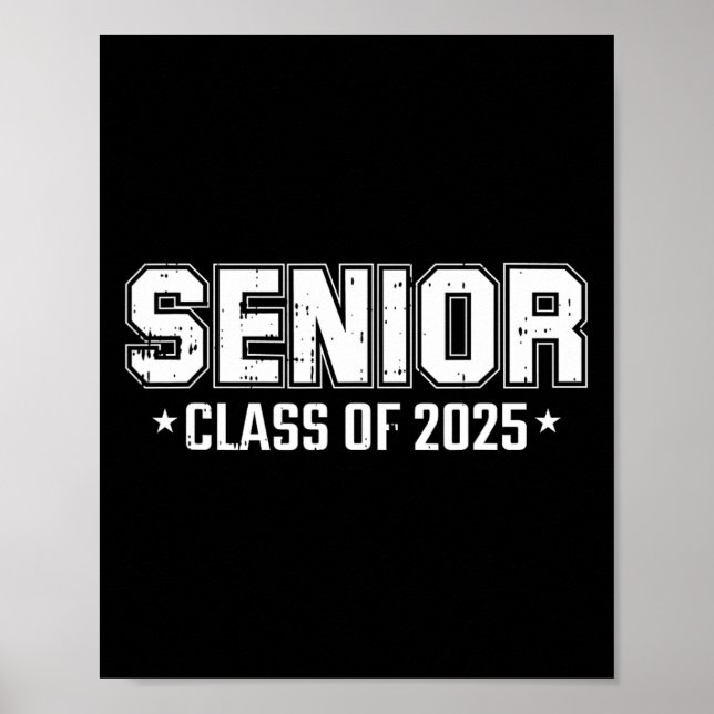 Von 2025 Senior Abschluss High School Uni Grad Poster (Vorne)