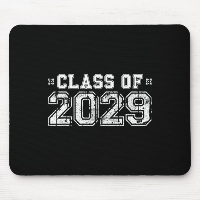 von 2029 - Abschluss Jahr Hochrangiges Geschenk Mousepad (Vorne)