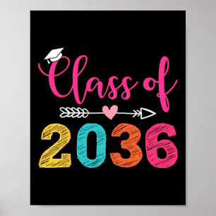 Von 2036 mit meinem Abschluss wachsen Poster