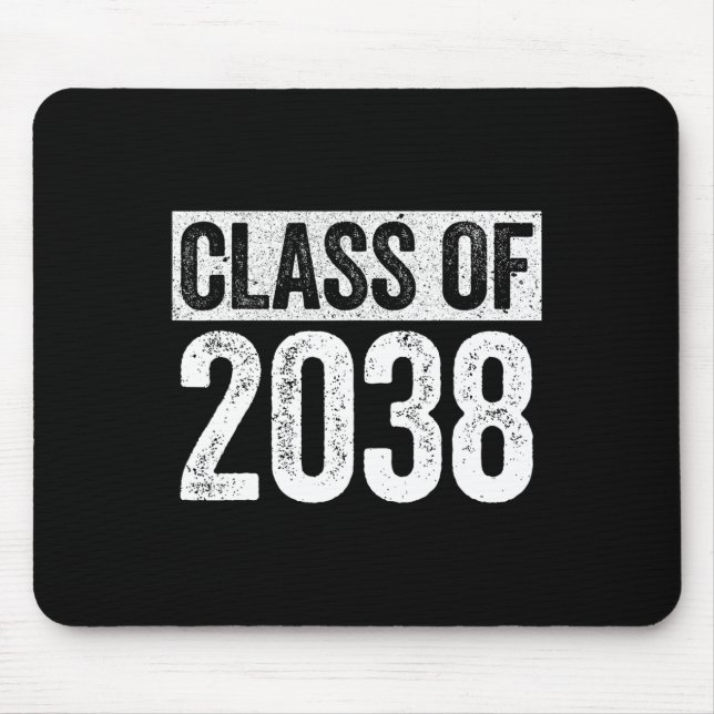 von 2038 Senior 2038 Abschluss Shirt Mousepad (Vorne)