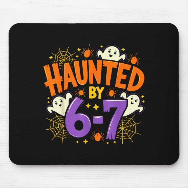 Von 67 Funny Six Seven Meme Soky Geist heimgesucht Mousepad (Vorne)
