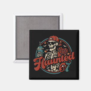 Von 67 heimgesucht Lustiges Halloween Six Seven 67 Magnet
