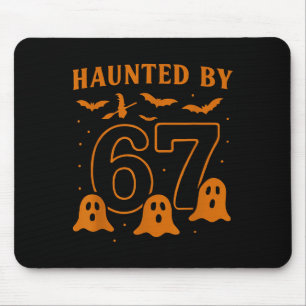 Von 67 heimgesucht Meme Halloween-Geist Grafik Mousepad