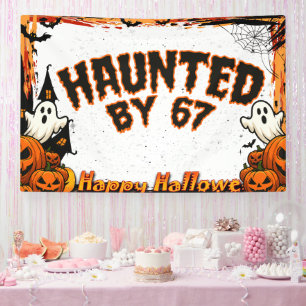 Von 67 lustigen Geistern und Kürbissen Halloween h Banner