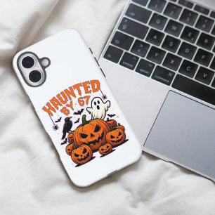 Von 67 lustigen Geistern und Kürbissen Halloween h iPhone 16 Plus Hülle