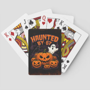 Von 67 lustigen Geistern und Kürbissen Halloween h Spielkarten