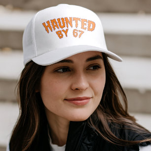 Von 67 lustigen Geistern und Kürbissen Halloween h Truckerkappe