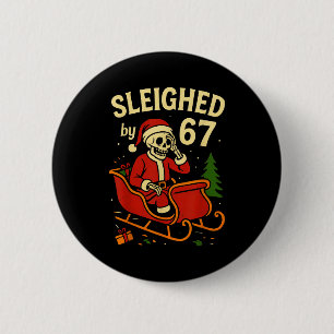 Von 67 lustigen Skelett-Weihnachtsmann 6 7 Trend W Button