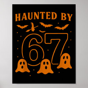 Von 67 Meme Halloween-Geist Grafik heimgesucht Poster
