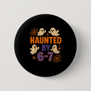 Von 6-7 lustigen Halloween-Geist-Lehrer Humor heim Button