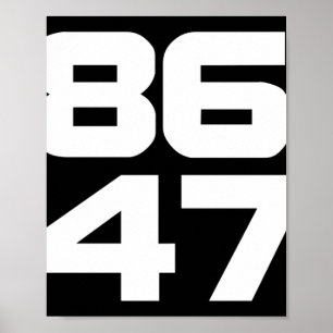 von 86 47 Anti-Trump-Resist-Projekt 2025 Poster