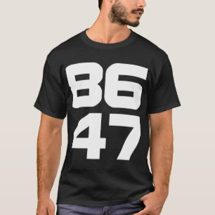 von 86 47 Anti-Trump-Resist-Projekt 2025 T-Shirt