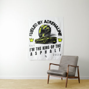 Von Adrenalin angeregt - Fett dynamisches Design Wandteppich