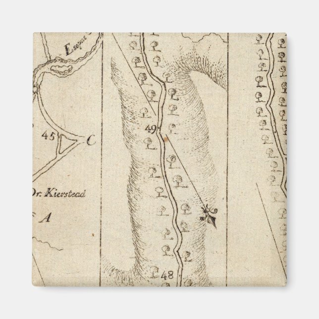 Von Albany nach Newborough 30 Magnet (Vorne)