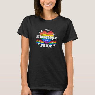 Von Albuquerque mit Pride LGBTQ Gay LGBT Homosex T-Shirt