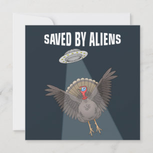 Von Aliens kurz vor dem Erntedankfest gerettet Einladung