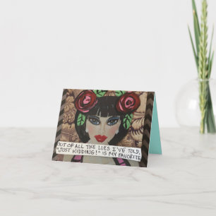 Von all den Lügen, die ich nur scherzhaft erzählt  Karte