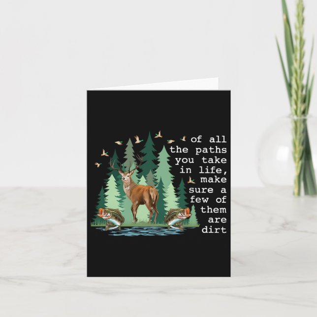 Von allen Pfaden, die man im Leben nimmt, sorgen e Karte (Vorderseite)