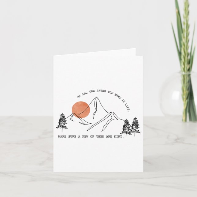 Von allen Pfaden, die Sie in den Wald wandern und Karte (Vorderseite)