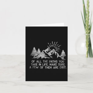 Von allen Pfaden, die Sie in den Wald wandern und Karte