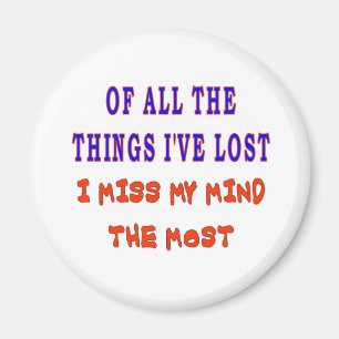 VON ALLEN SACHEN habe ich VERLOREN Magnet