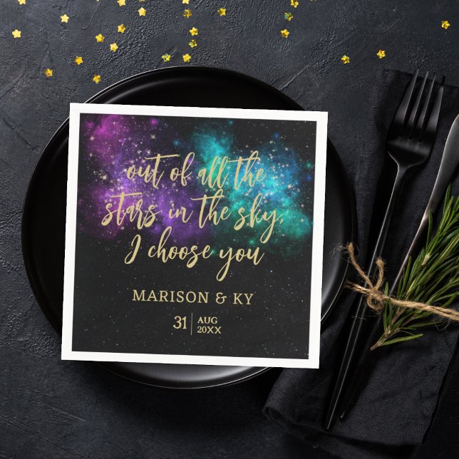 Von allen Sternen am Himmel, die ich dir auswähle, Serviette (Von Creator hochgeladen)