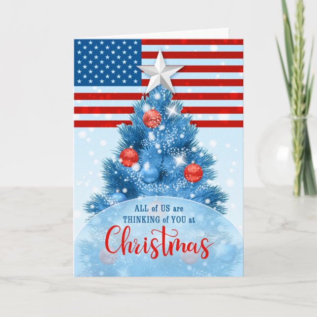 Von allen uns Patriotic Weihnachten Red White Blue (Vorderseite)