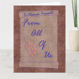 Von allen von uns individuell anpassbare Oversized Karte