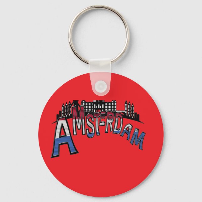 Von Amsterdam mit Liebe. Schlüsselanhänger (Vorderseite)