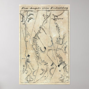 Von Annapolis zu Fredericksburg 68 Poster