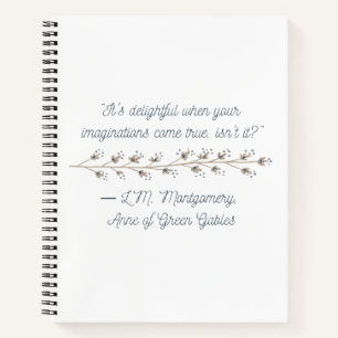Von Anne of Green Gables Inspiriert Notizbuch