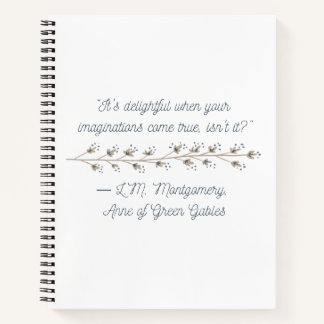 Von Anne of Green Gables Inspiriert Notizbuch