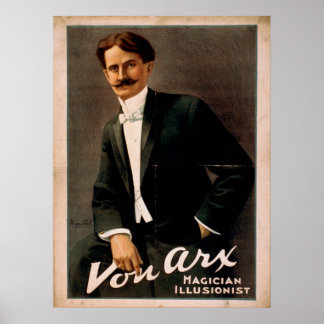 VON ARX Magician Illusionist VAUDEVILLE Poster