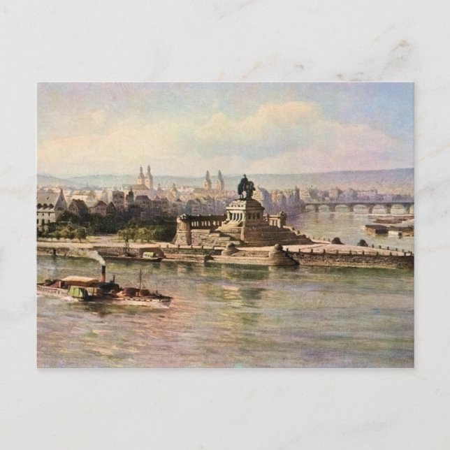 Von Astudin, Koblenz Rhein & Mosel Postkarte (Vorderseite)