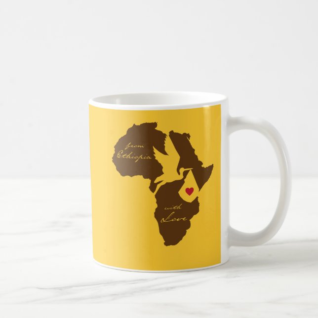Von Äthiopien mit Liebe - Selam! Kaffeetasse (Rechts)