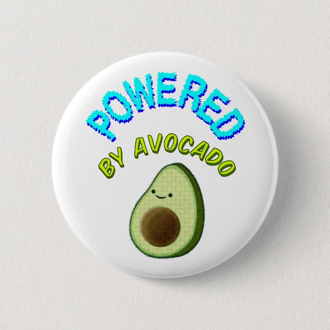 Von Avocado beherrscht Button (Vorderseite)