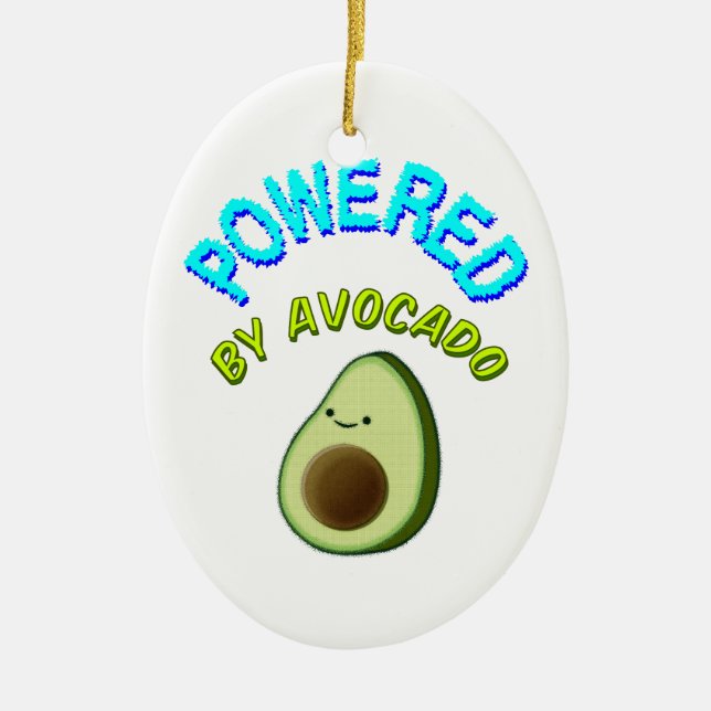 Von Avocado beherrscht Keramik Ornament (Vorne)
