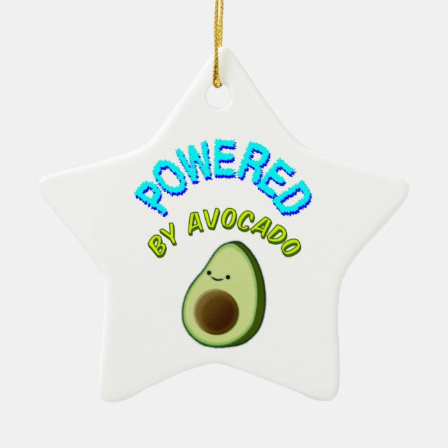 Von Avocado beherrscht Keramik Ornament (Vorne)