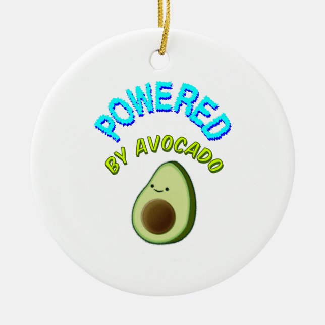 Von Avocado beherrscht Keramikornament (Vorne)
