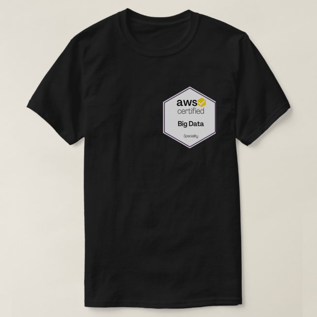 von AWS-ZERTIFIZIERTEN GROSSEN DATENSPEZIFISCHEN L T-Shirt (Design vorne)