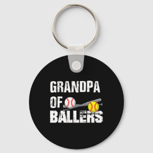 Von Ballern Funny Baseball Softball Fathers Day Gi Schlüsselanhänger